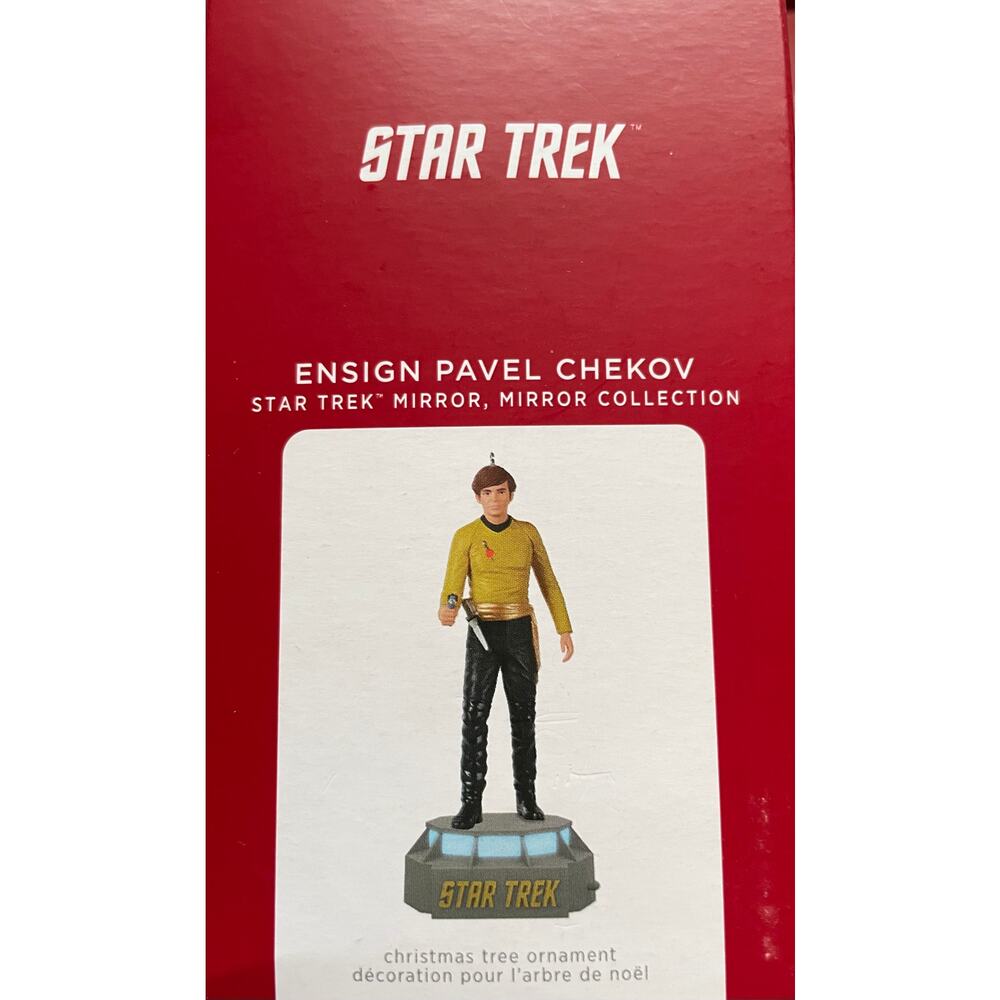 Hallmark Ornament 2021 Star Trek Mirror Mirror Ensign Pavel Chekov Storytellers